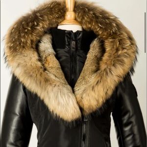 GRACE Leather Sleeved Down Parka RUDSAK